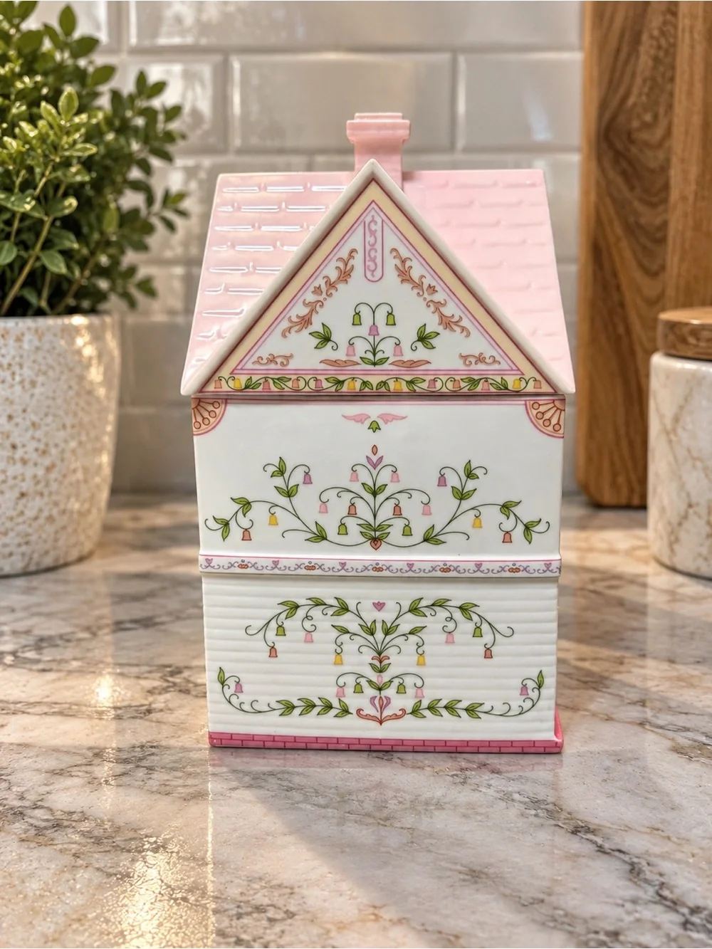 Lenox Spice Village Sugar Canister Sweet Shoppe | 1990 Village Collection